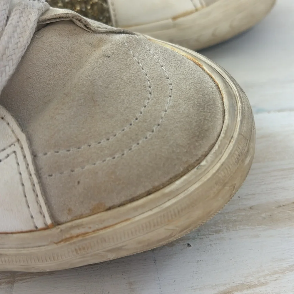 Vintage Havana Gold Glitter High Top‎ Sneakers Womens Size 6